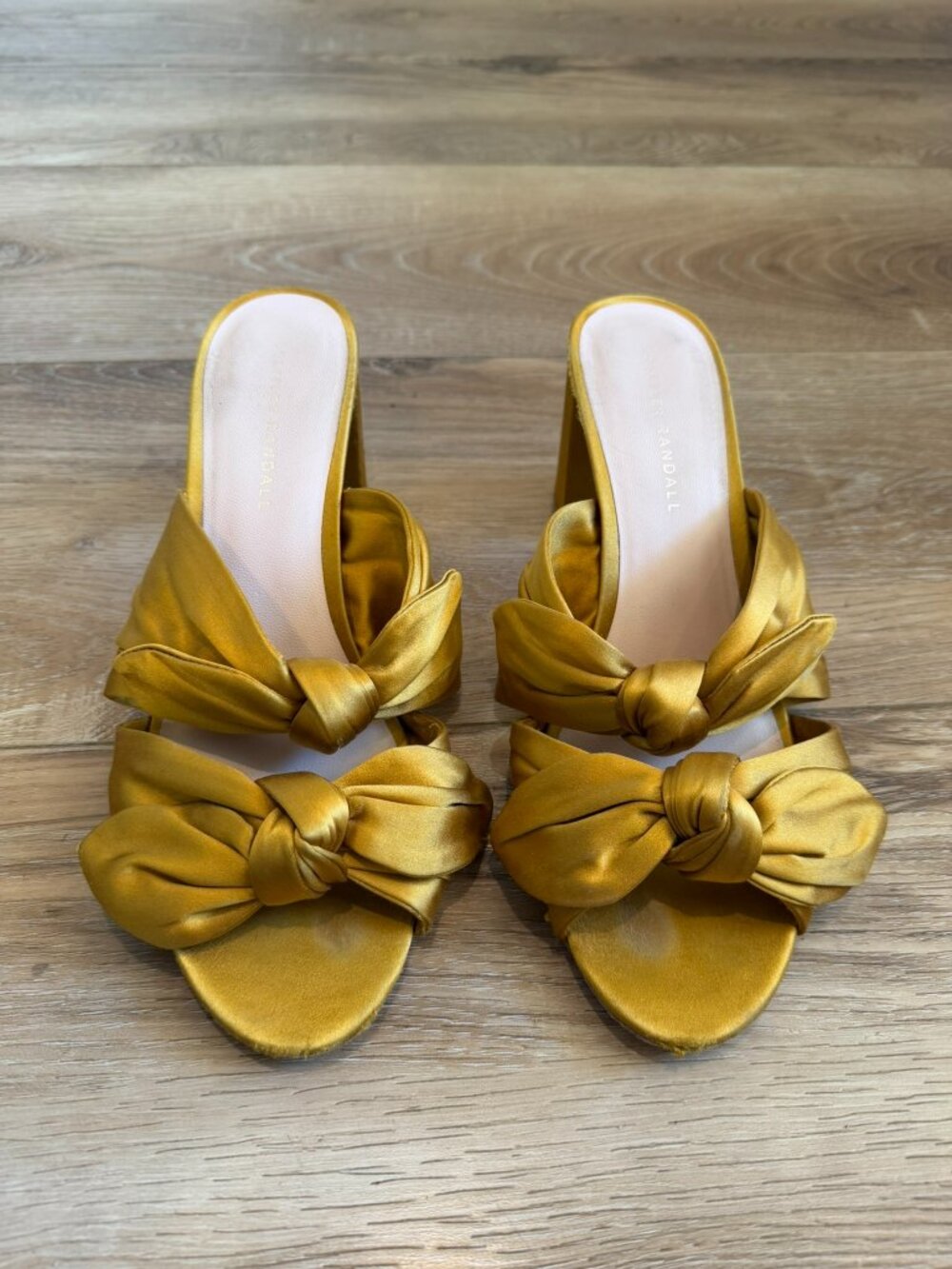 Loeffler Randall Adele Mules in Marigold Sz 10